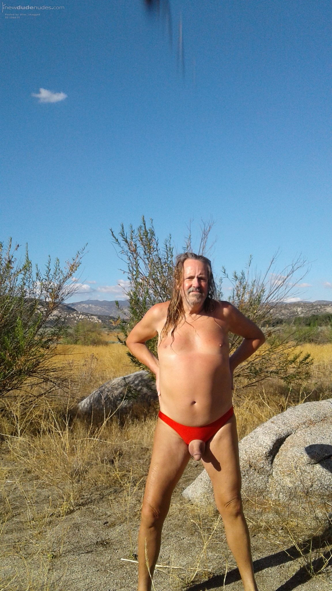 Whole campground to myself: good time to try on some new purchases!