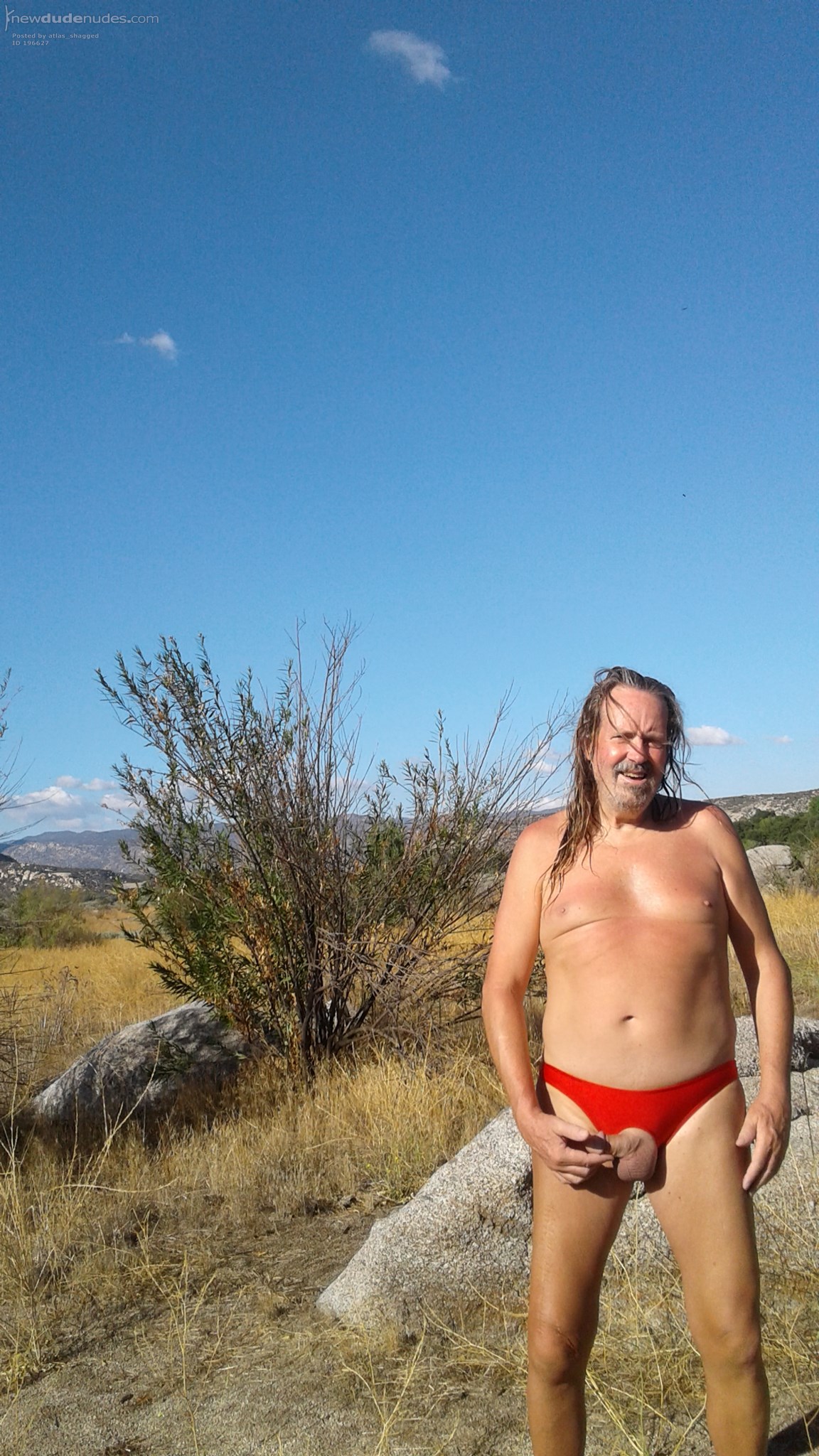 Whole campground to myself: good time to try on some new purchases!