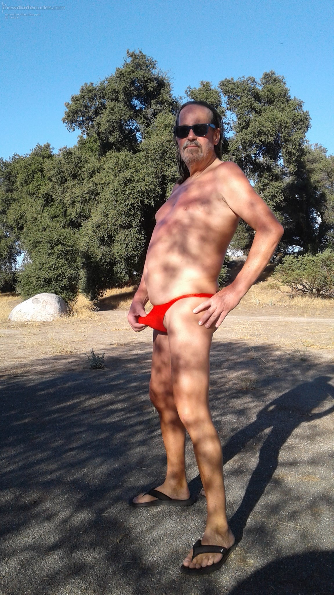 Whole campground to myself: good time to try on some new purchases!