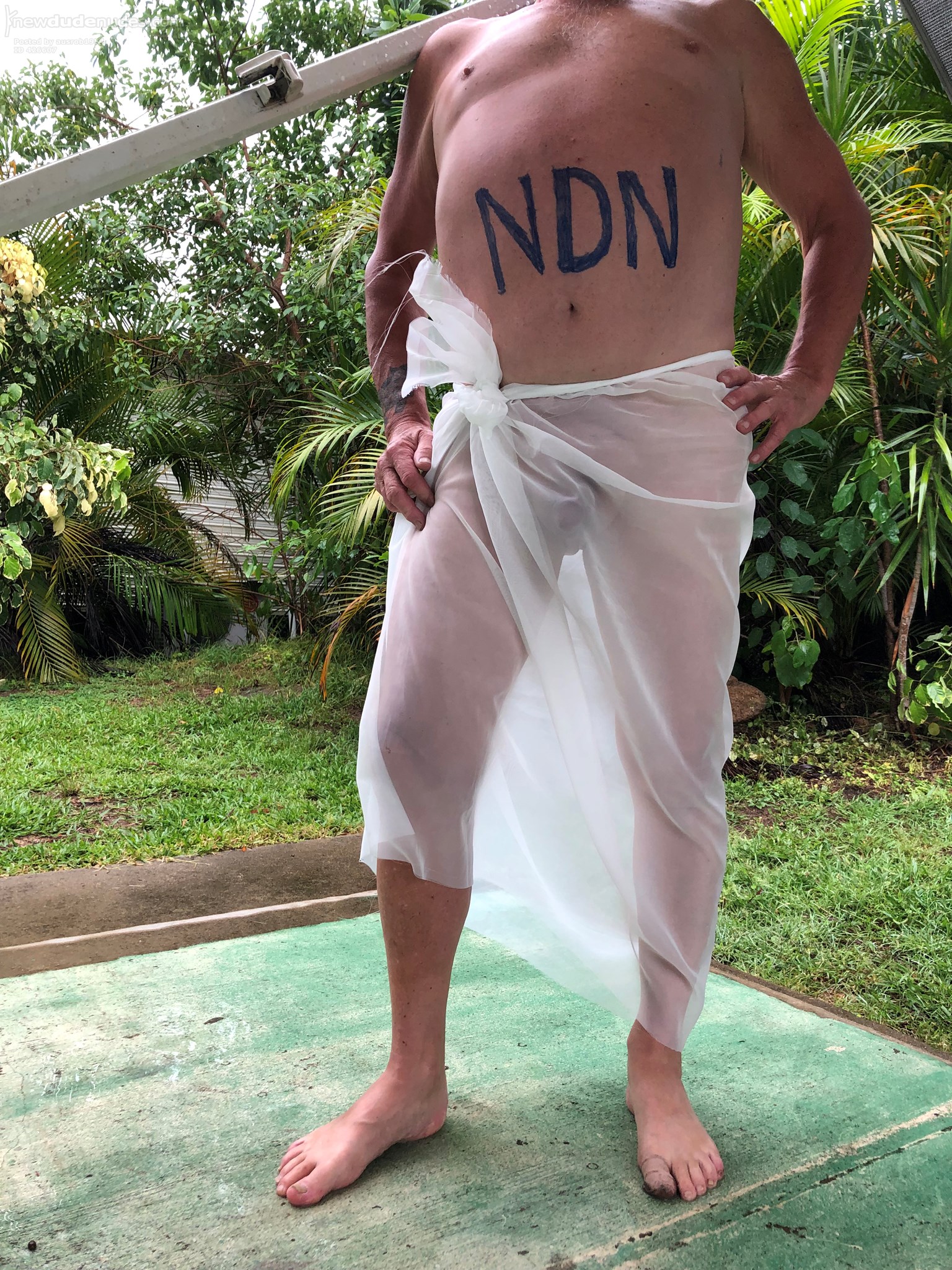In my new sarong