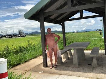 Giving the truckies an eyeful