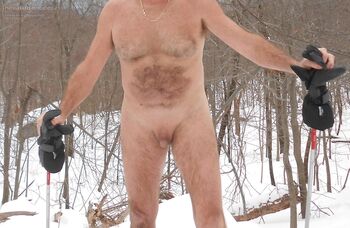 Snow Shoeing Naked in fresh Power in Ramapo State Forest NJ