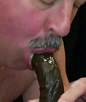 Sucking the cum off my dildo