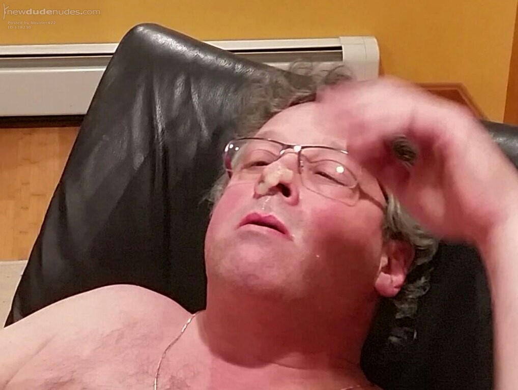 Playing with some of my defrosted cum!
