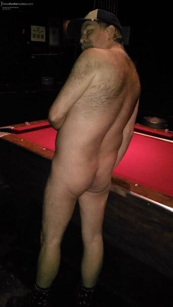 Naked Bar nite - naked at the pool table!