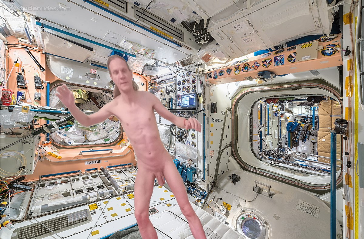 floating in space