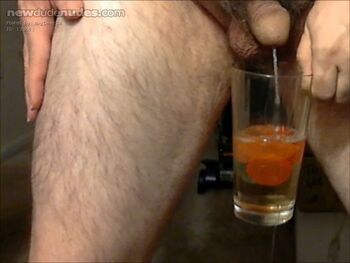 Dave Pisses a glass 3