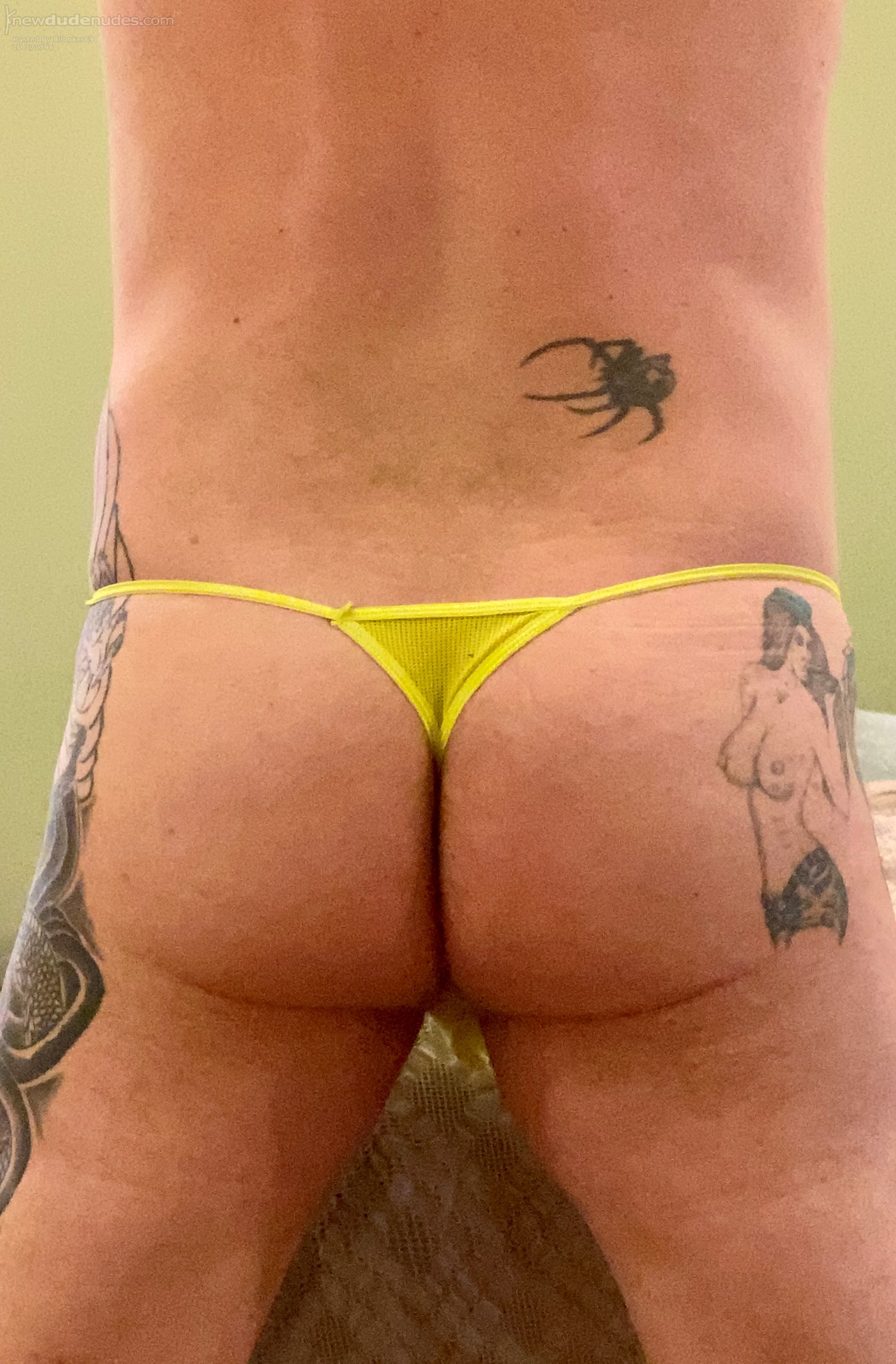 I decided that thongs cover too much. G strings from now on