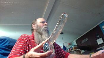 bought a lover this glass dildo, had to test it, it's nice