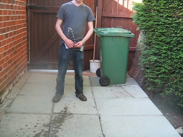 taking a leak outdoors