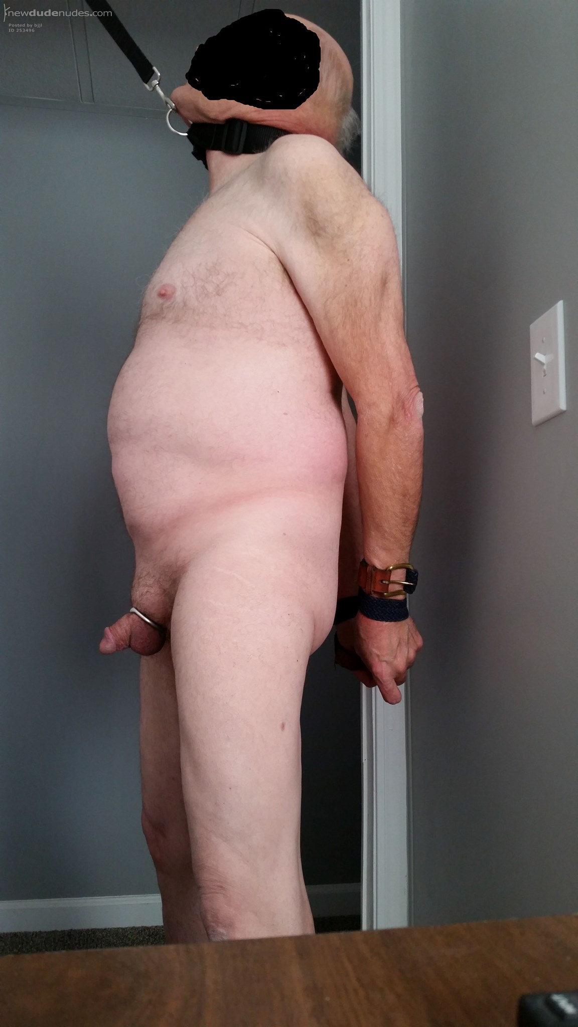 standing at attention