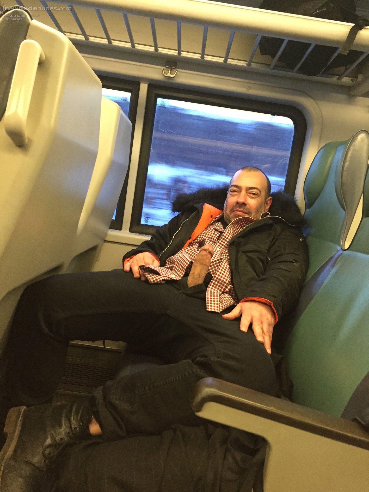 on the train