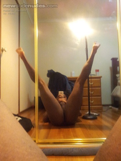 Legs wide open for you.