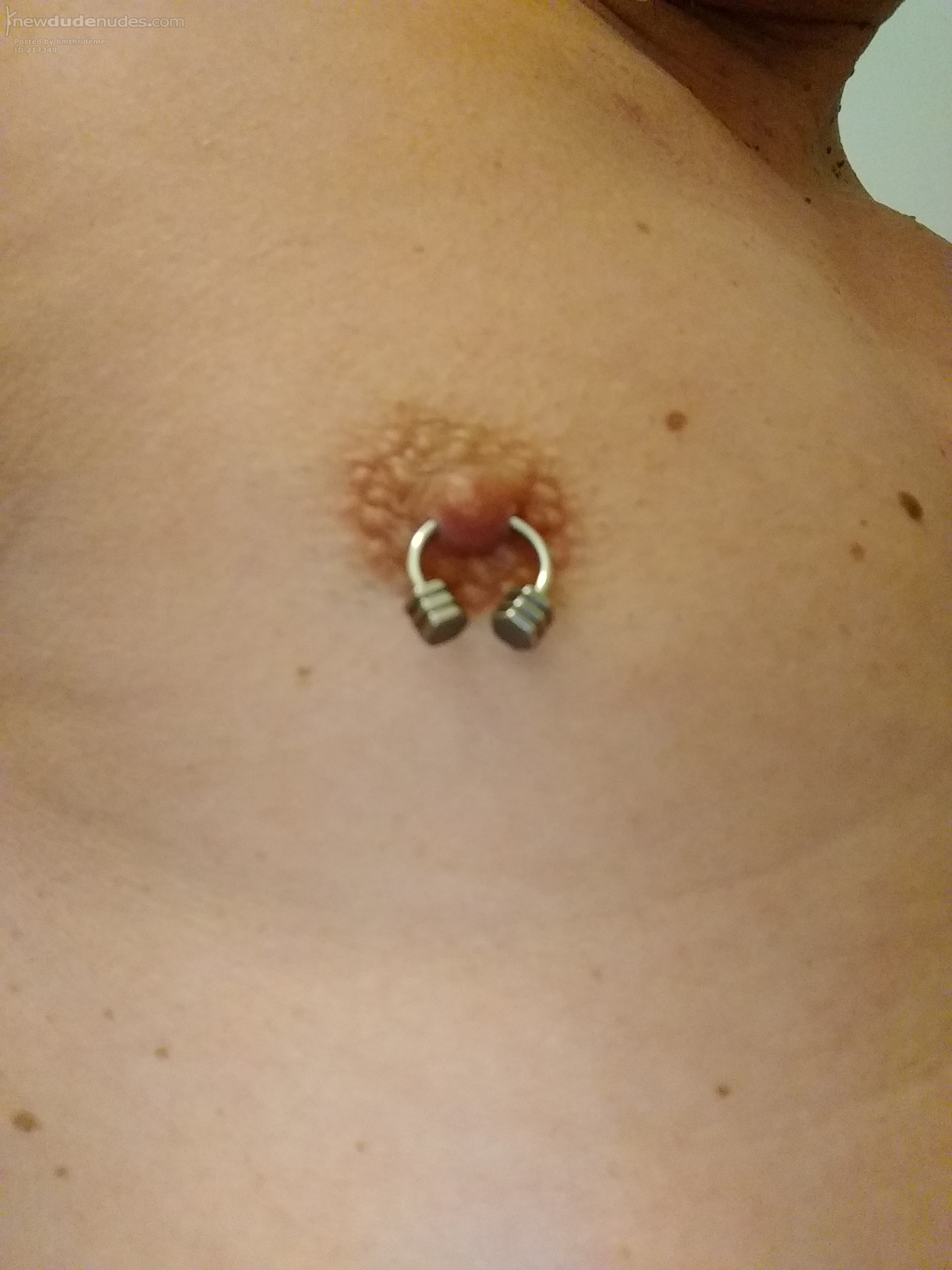 Love a warm wet tongue flicking my pierced nipple
