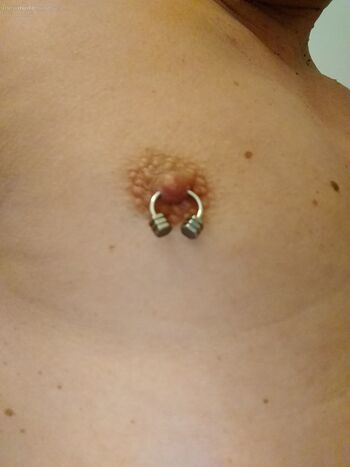 Love a warm wet tongue flicking my pierced nipple