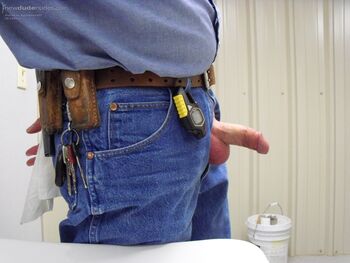 Taking photos of my cock while at work