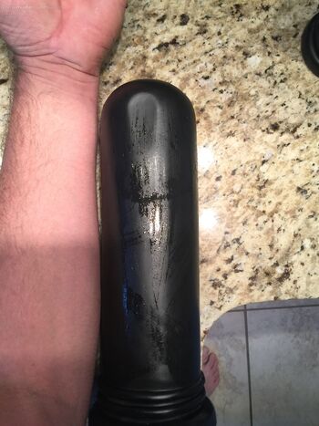 This things as big as my forearm and it's going in my ass