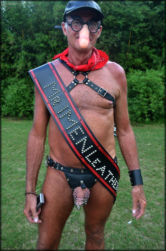 New Orleans Naked Bike ride.. Most multi pierced rider 2017
