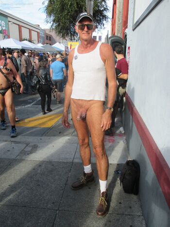 Getting naked at FOLSOM FAIR San Francisco....