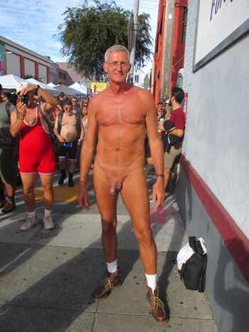 65 years old and BUCK NAKED at FOLSOM STREET FAIR ! I was in HEAVEN