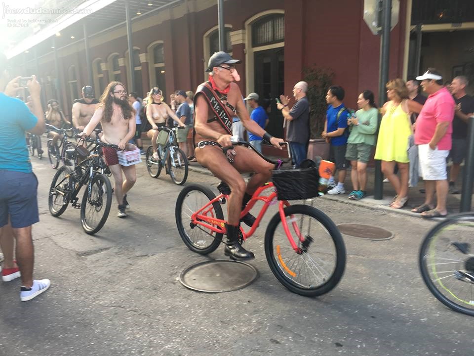 Me and over 30 below the belt piercings in the NEW ORLEANS Naked BIke RIde 2017