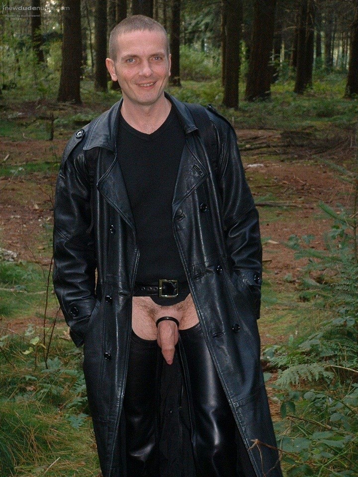 Chaps in the woods.