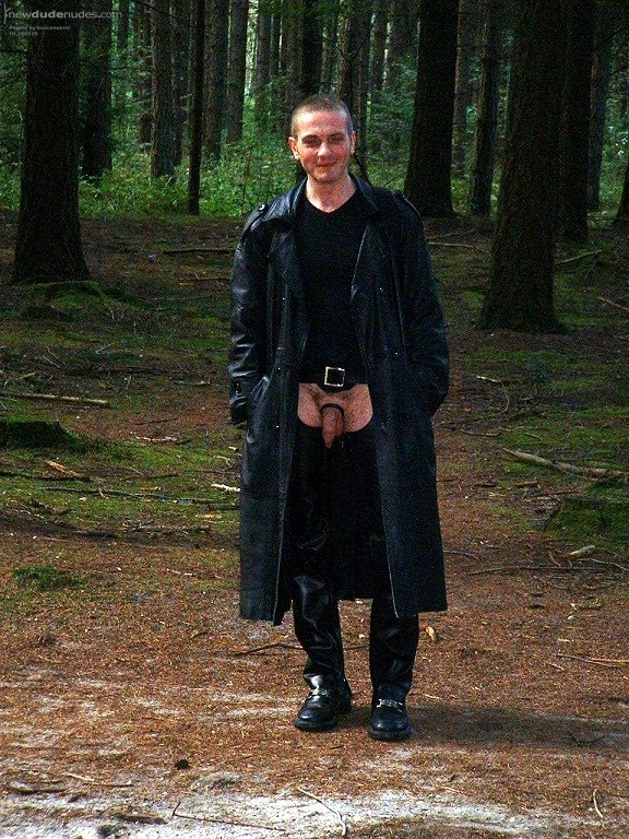 Chaps in the woods.