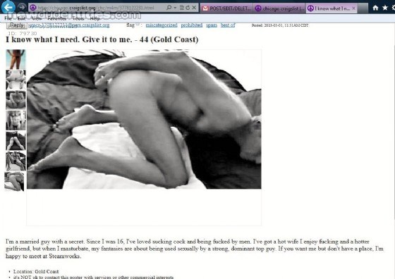 I run Craigslist ads like this when I'm overwhelmed by my need to get fucked.