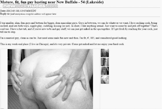 I post Craigslist ads when I'm so horny I need an immediate ass fucking.