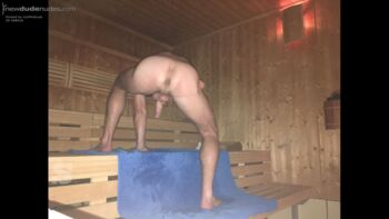 who joins me in sauna…? need my ass licked