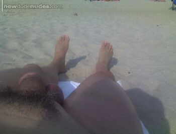 at the beach